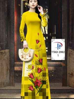 Vải Áo Dài Hoa In 3D AD TTAD2992 37